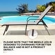 preview thumbnail 56 of 62, Set of 4 Lounge Chairs Outdoor Chaise Lounge with Arms and Adjustable Back