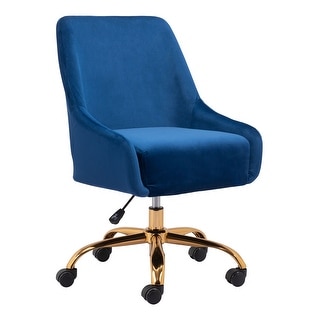 Navy blue and 2025 gold office chair