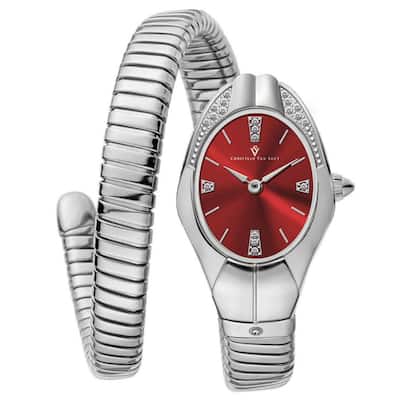 Christian Van Sant Women's Naga Red Dial Watch - CV0883 - 6 (36)
