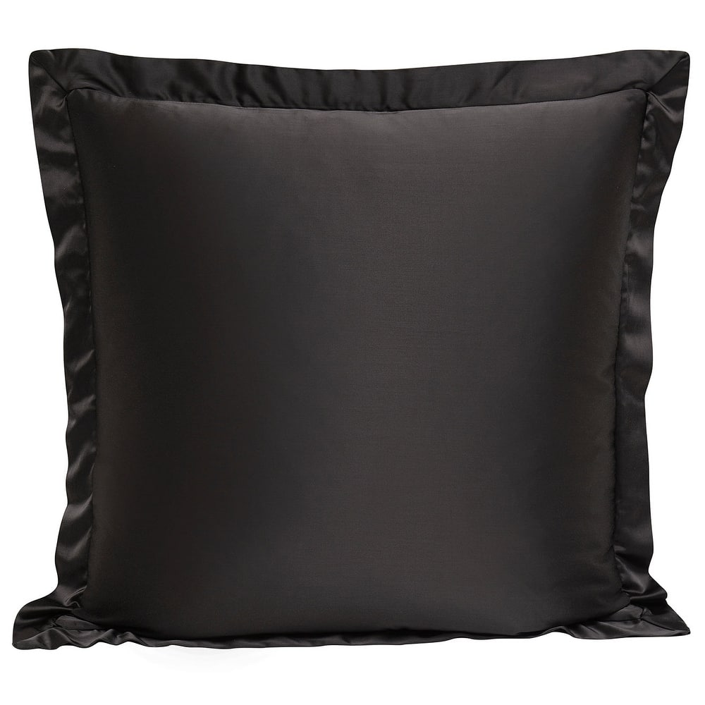 HiEnd Accents High Shine Satin Euro Sham, 27"x27"