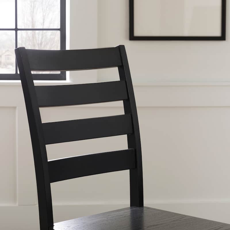Middlebrook Wood Ladder Back Dining Side Chairs (Set of 2)