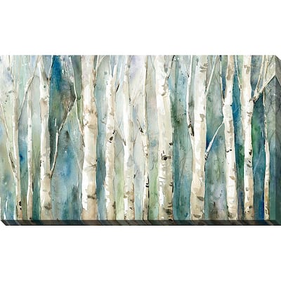 "Birch River Walk" Print on Canvas
