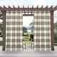 preview thumbnail 40 of 41, ATI Home Indoor/Outdoor Stripe Grommet Top Curtain Panel Pair