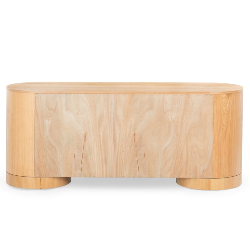 SAFAVIEH Couture Jesbelina Oval 4 Door Wood Sideboard - 71"W x 20"D x 30"H