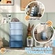 preview thumbnail 15 of 25, Qaba 4 Tier Kids Storage Unit, 4 Drawer Chest Toy Organizer Plastic Bins for Kids Bedroom Nursery Kindergarten Living Room