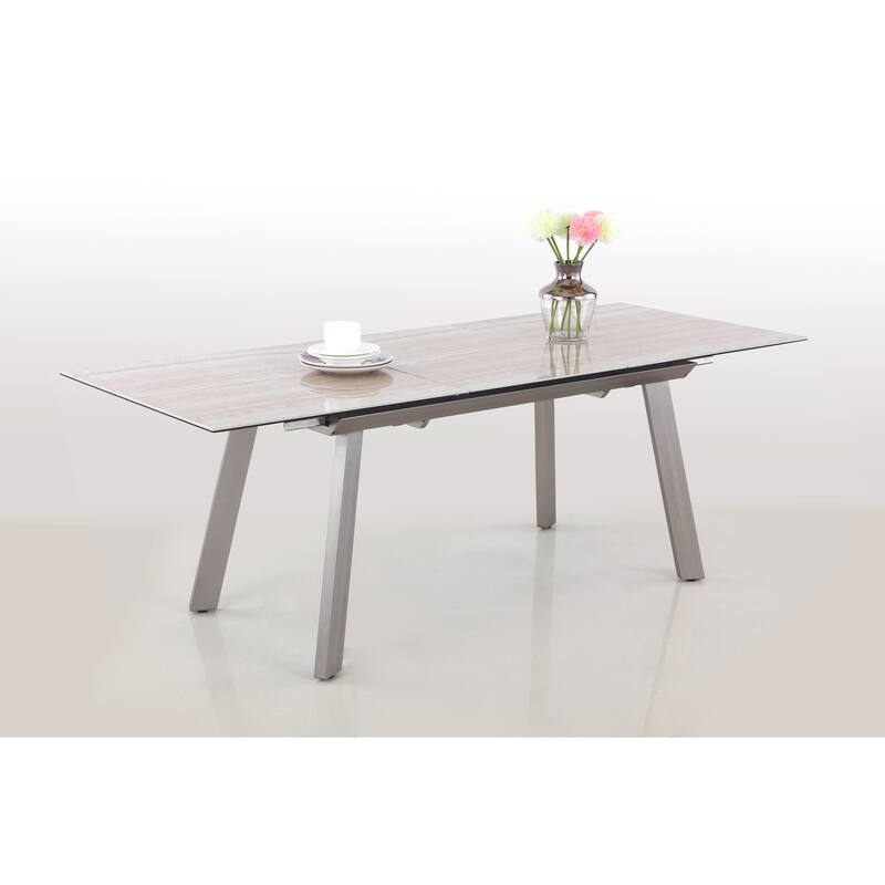 Somette Emery Glass/Ceramic 5-Piece Dining Set