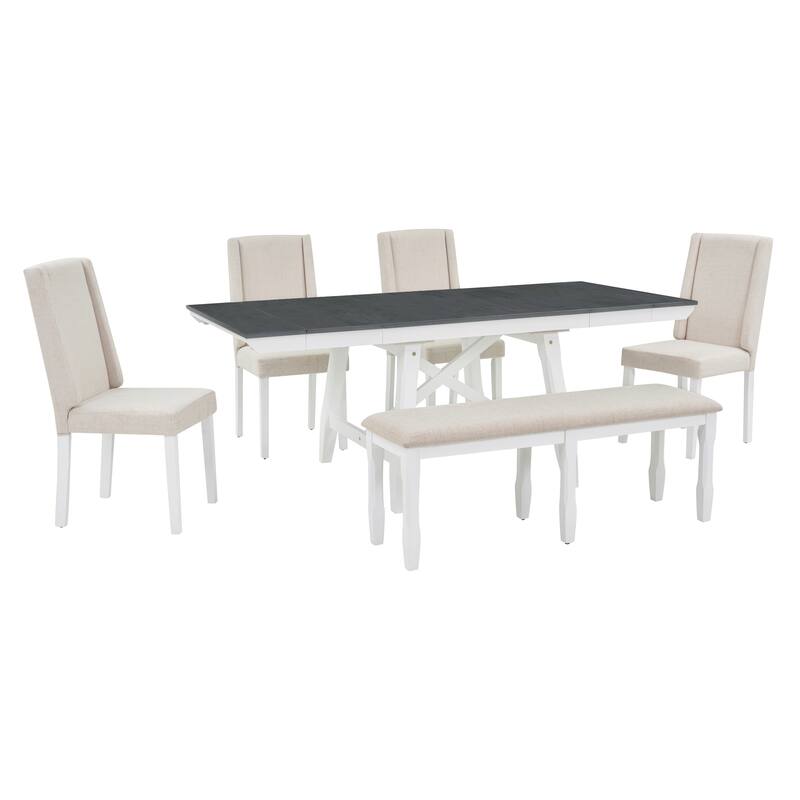 6-Piece Classic Dining Table Set