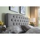 preview thumbnail 11 of 10, Harriman Tufted Upholstered Standard Camelback Headboard Grey - Queen