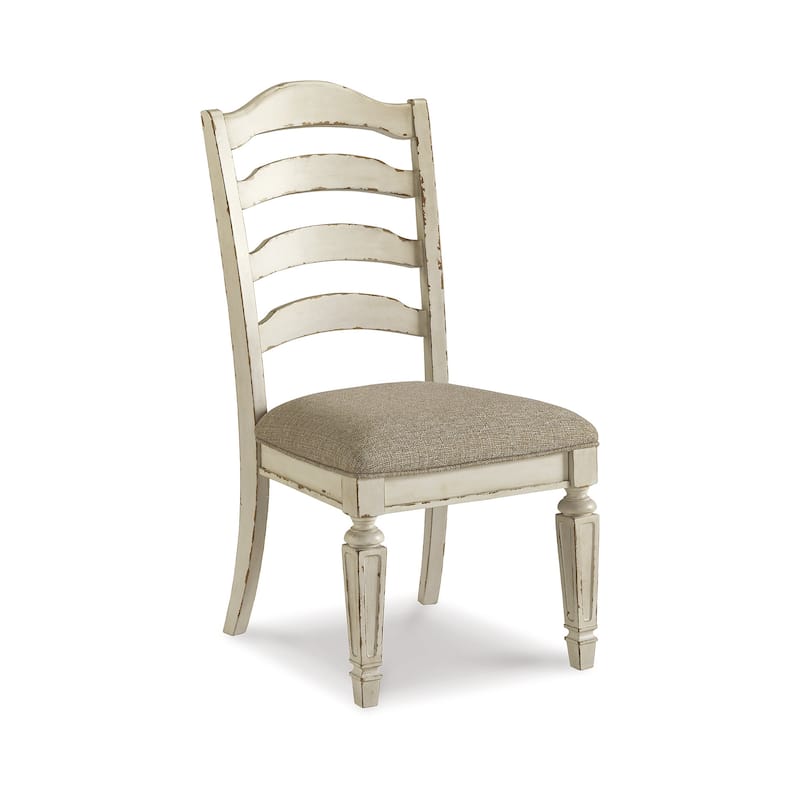 Signature Design by Ashley Realyn White / Light Brown 7-Piece Dining Package