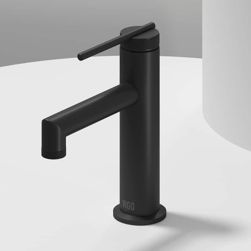 VIGO Sterling 7" H Single Handle Single Hole Bathroom Faucet