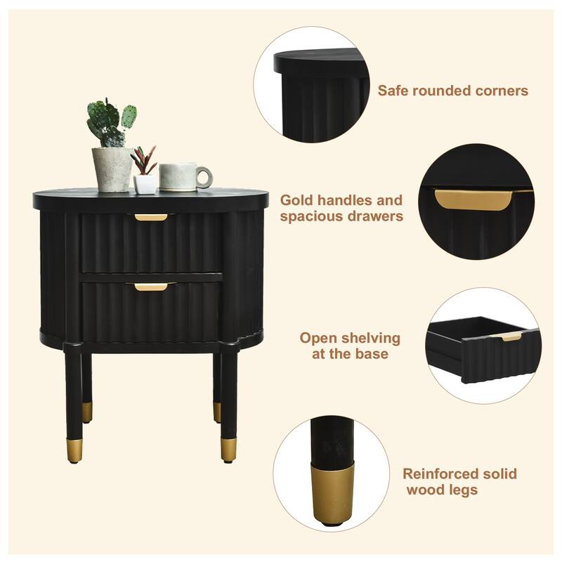 Modern NightStand with Drawer,Bedside Table