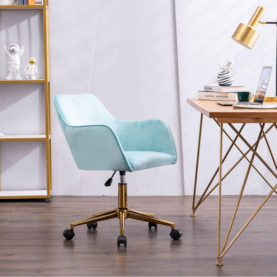 Velvet adjustable office clearance chair
