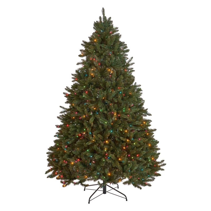 Norway Spruce 7.5-foot Artificial Christmas Tree by Christopher Knight Home - 60.00" L x 60.00" W x 90.00" H