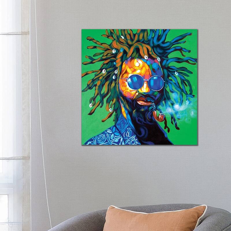 iCanvas "Man Of Steel" by Akintayo Akintobi Canvas Print - 26x26x1.5