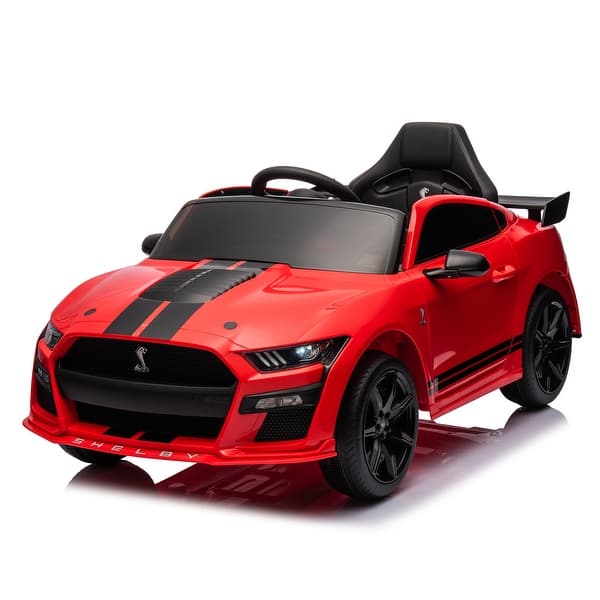 slide 2 of 60, Kids Electric Ride-On Car with Horn, Bluetooth, LED Lights & 60-Minute Playtime - Remote Control Red