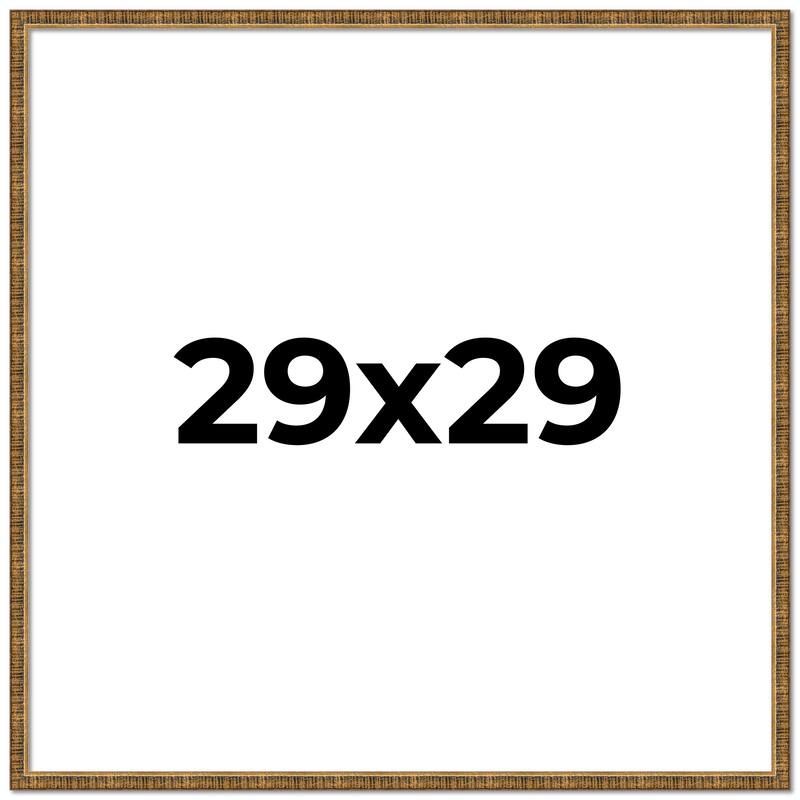 29x29 Frame Gold Kingsley Distressed Solid Wood Picture Frame Width