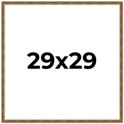 29x29 Frame Gold Kingsley Distressed Solid Wood Picture Frame Width