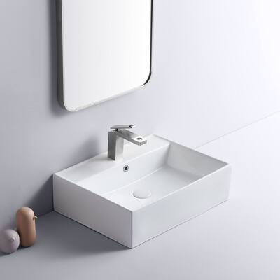 Eridanus Muro 23" x 17" Countertop Vanity Vessel Bathroom Sink