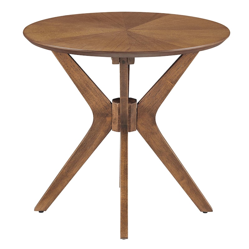 Crossroads 24" Round Wood Side Table - 24" x 24"
