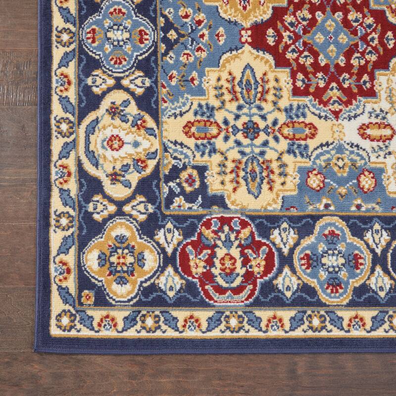 Nourison Grafix Vintage Boho Persian Border Area Rug