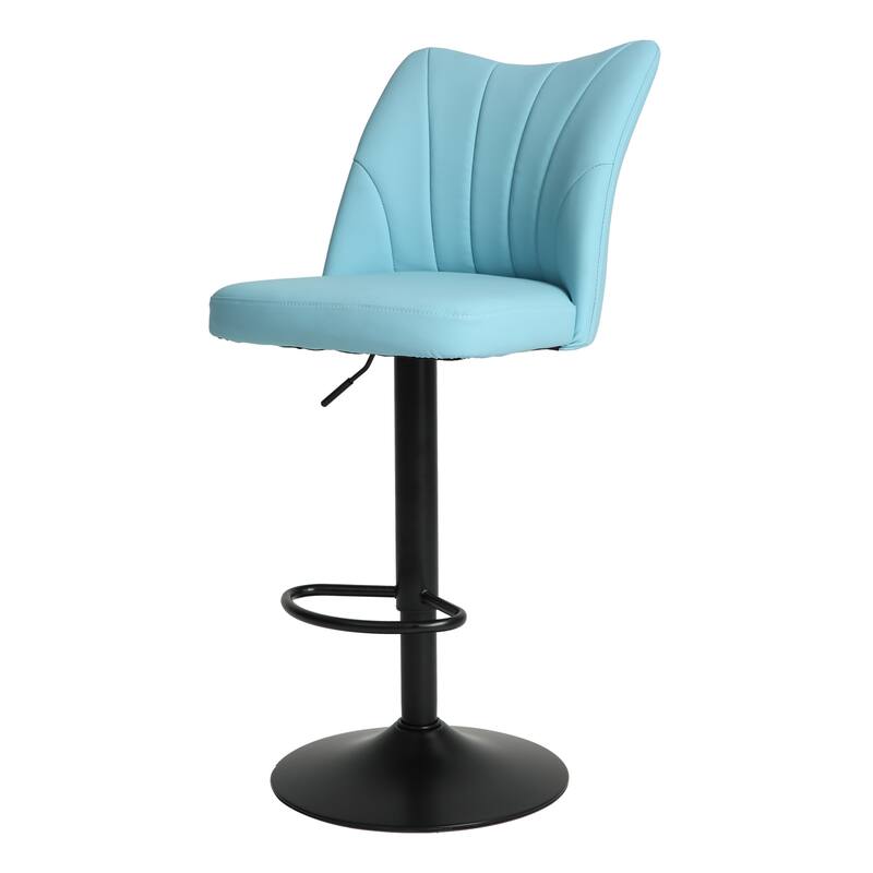 Swivel Bar Stools Set of 2, Counter Height Bar Stools with Back, Armless Upholstered Kitchen Stool Island with Footstool