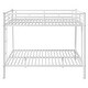preview thumbnail 43 of 52, Metal Bunk Bed with 2 Built-in Ladders, Twin XL Over Queen/Full XL Over Queen Heavy Duty Bunk Bedframe with Guardrails for Kids