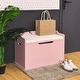 preview thumbnail 6 of 33, Costway Kids Toy Box Wooden Flip-top Storage Chest Bench W/ Cushion