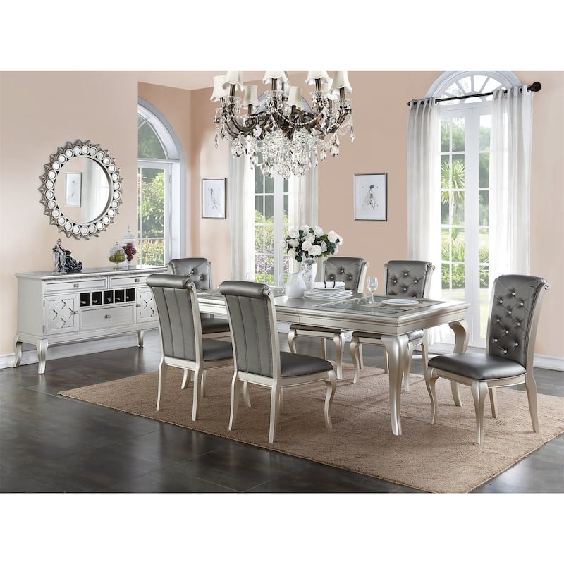 Dining Table in Antique Silver