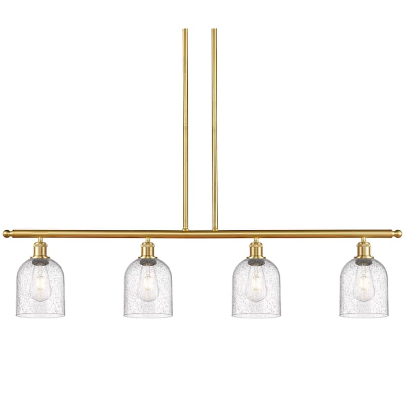 Innovations Lighting 516-4I-10-48 Bella Pendant Bella 4 Light 48" Wide - Satin Gold / Seedy