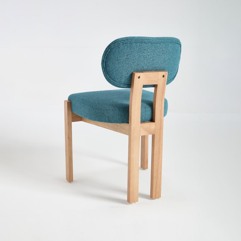 Wooden Dining Chairs Set of 2, Modern Fabric Upholstered Dining Room Chair Kitchen Chairs,Farmhouse Dinner Chair