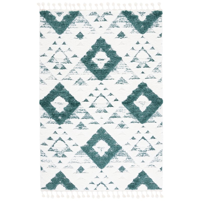 SAFAVIEH Moroccan Tassel Shag Kobi 2-inch Thick Rug