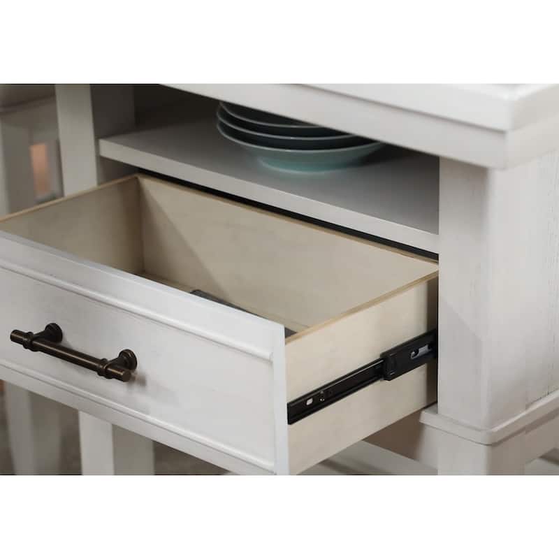Viola White Modern Counter Height Set