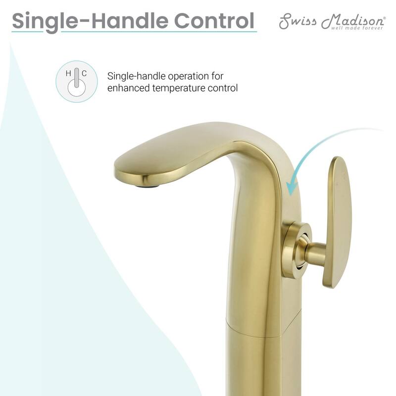 Chateau Single Hole Single-Handle High Arc Bathroom Faucet