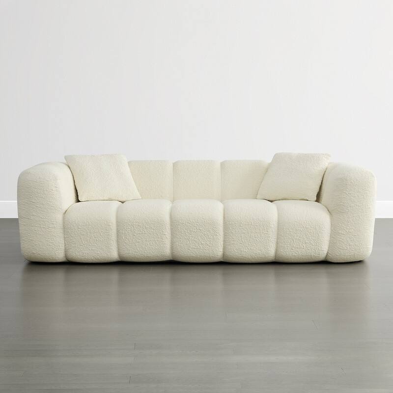 Spruce & Spring Compressed 3 Seat Boneless Sofa for Living Room