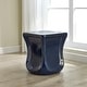 preview thumbnail 2 of 3, Uttermost Kaz Deep Blue Garden Stool