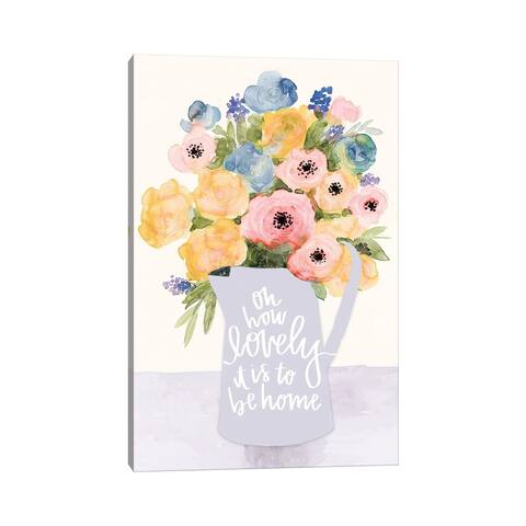 iCanvas "Lovely to Be Home Flowers" by Dogwood Portfolio Canvas Print