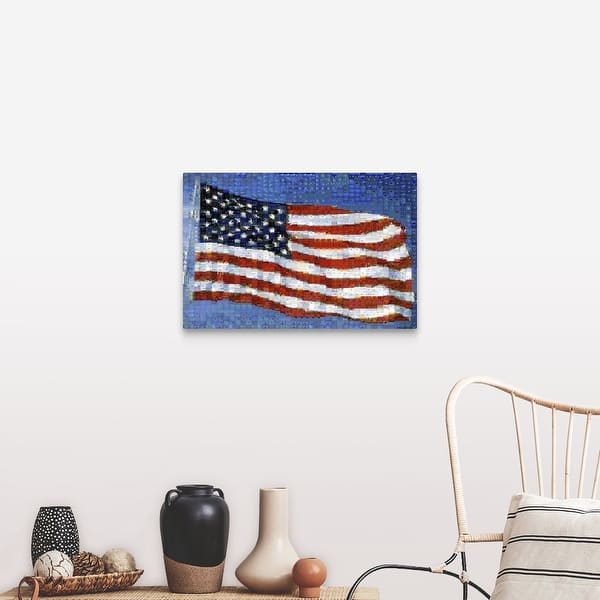 Shop American Flag Canvas Wall Art Free Shipping Today Overstock 16859560