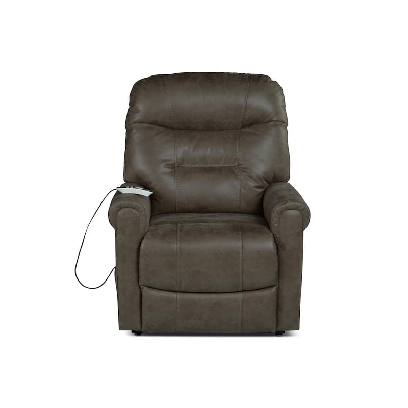 Osceola Power Lift Recliner with Heat and Massage - Walnut