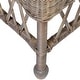preview thumbnail 7 of 9, Natural Rattan Cushioned Dining Accent Chair by East at Main