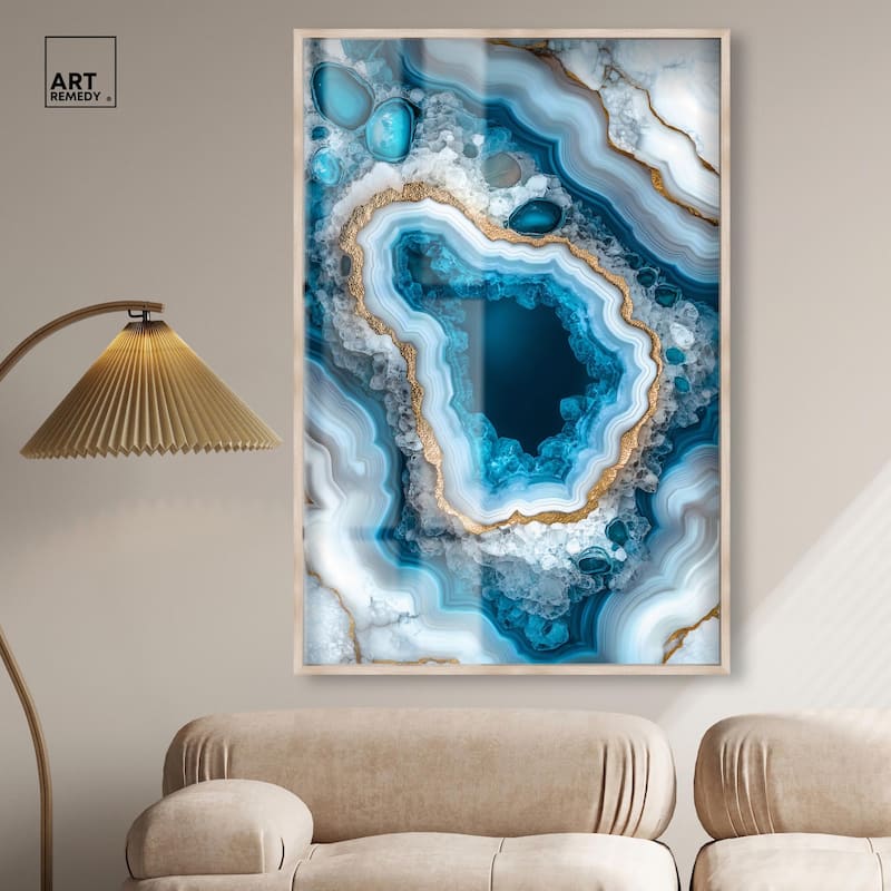 Gilded Geode Eye I Shadowbox by Art Remedy