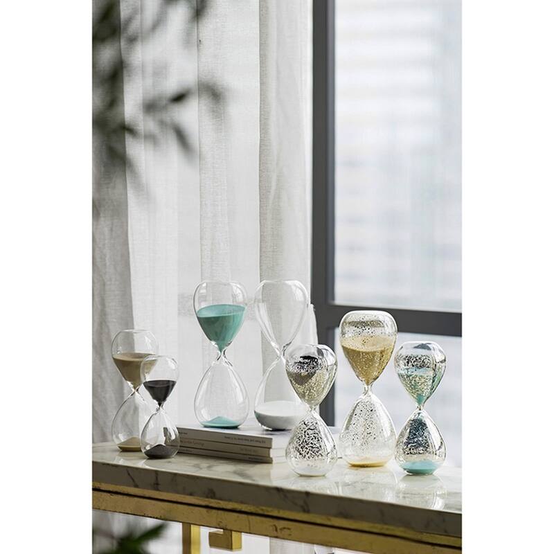 10" Ferdinand 60-Minute Hourglass, White Sand