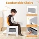 preview thumbnail 16 of 15, 4 in 1 Kids Activity Table and Chairs Set with Reversible Tabletop Included Bookshelves - 24" x 24" x 19"