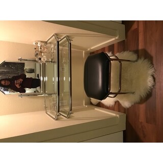 Silver Orchid Pontoppidan 2-piece Vanity Table and Stool Set