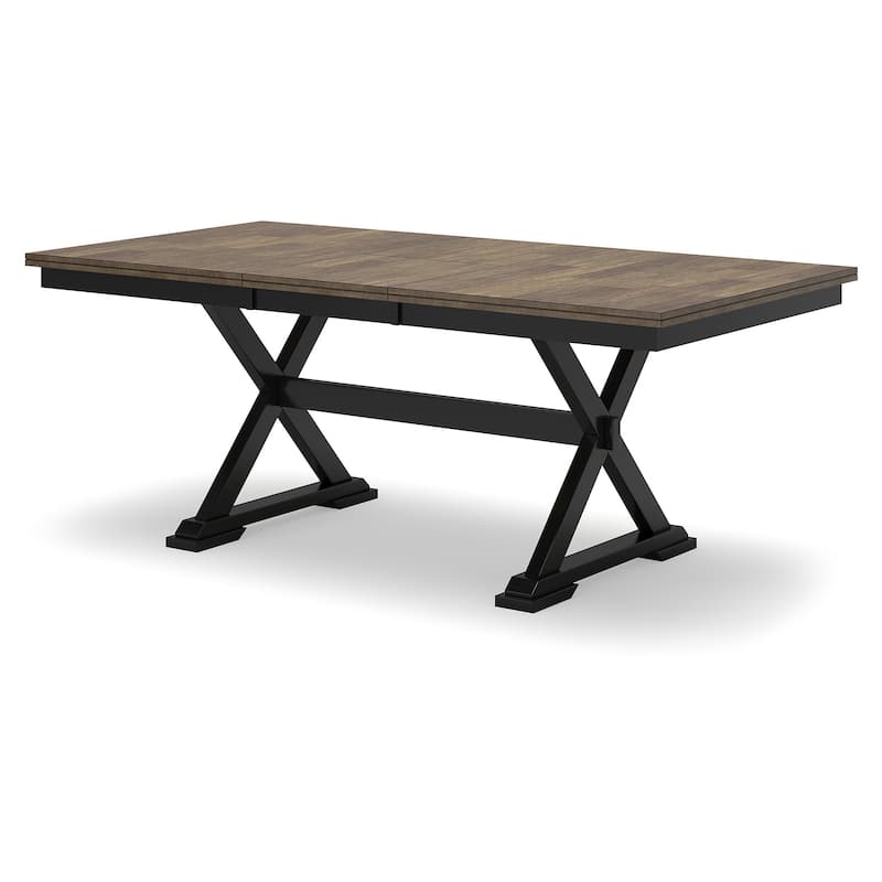 Signature Design by Ashley Wildenauer Black/Brown Dining Table and 4 Chairs