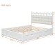 preview thumbnail 14 of 15, Chic Wooden Platform Bed with Dual Drawers and USB Ports for Optimal Functionality