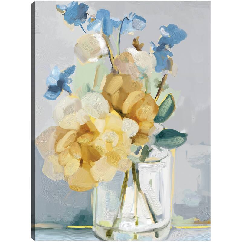Petite Fleurs II By Studio Arts Canvas Art Print