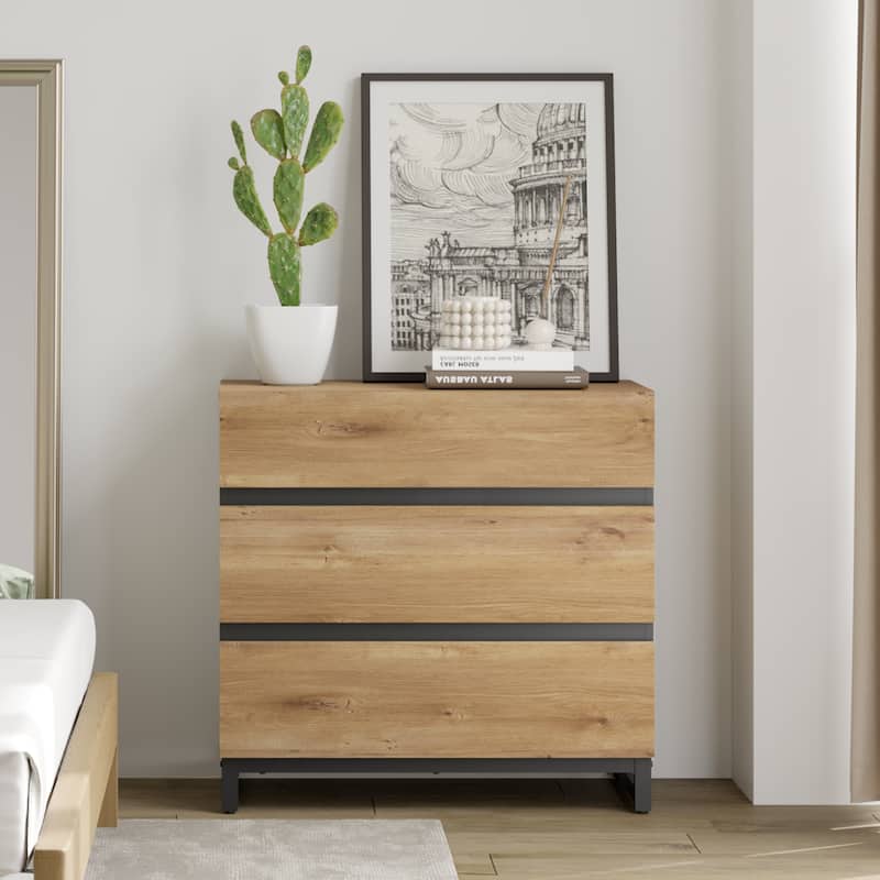 WAMPAT Dresser for Bedroom, Closet Organizers and Storage with 6 Drawers,Chest of Drawers with Metal Base