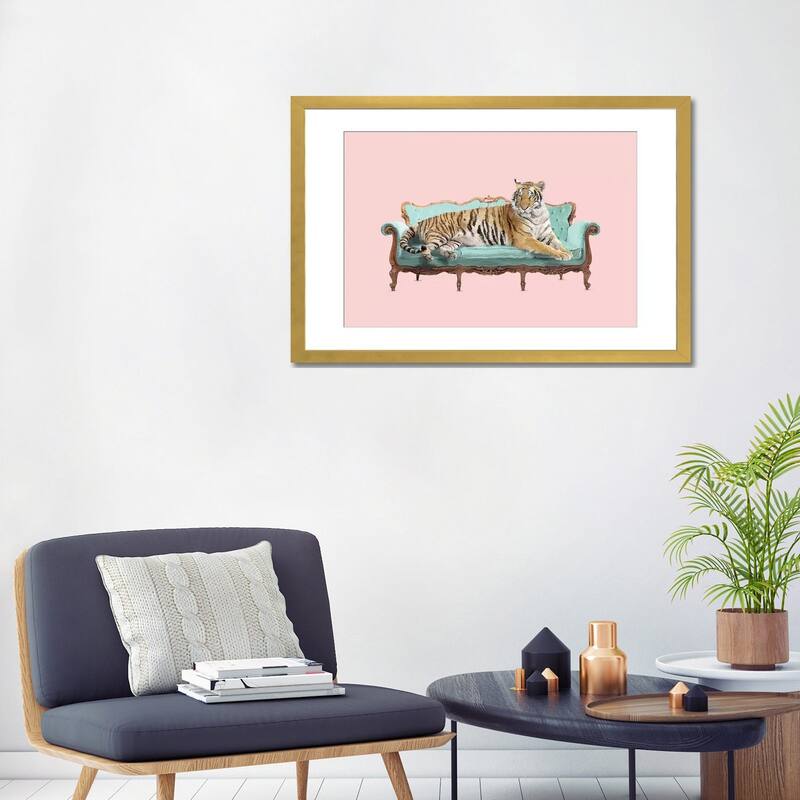 iCanvas "Lazy Tiger" by Robert Farkas