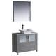 preview thumbnail 1 of 5, Fresca Torino 36" Gray Modern Bathroom Vanity w/ Vessel Sink