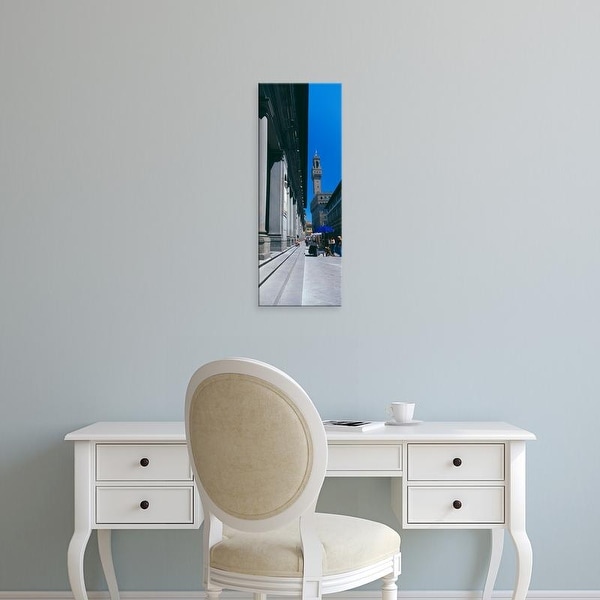 Easy Art Prints Panoramic Images's 'Uffizi Museum, Palazzo Vecchio, Florence, Tuscany, Italy' Premium Canvas Art
